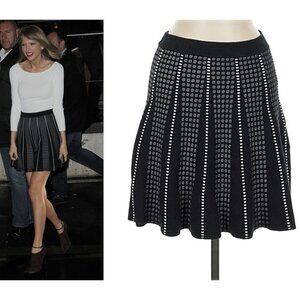 Yaz Piping Trim Skirt ASO TAYLOR SWIFT Black Print Medium NWT NEW RARE